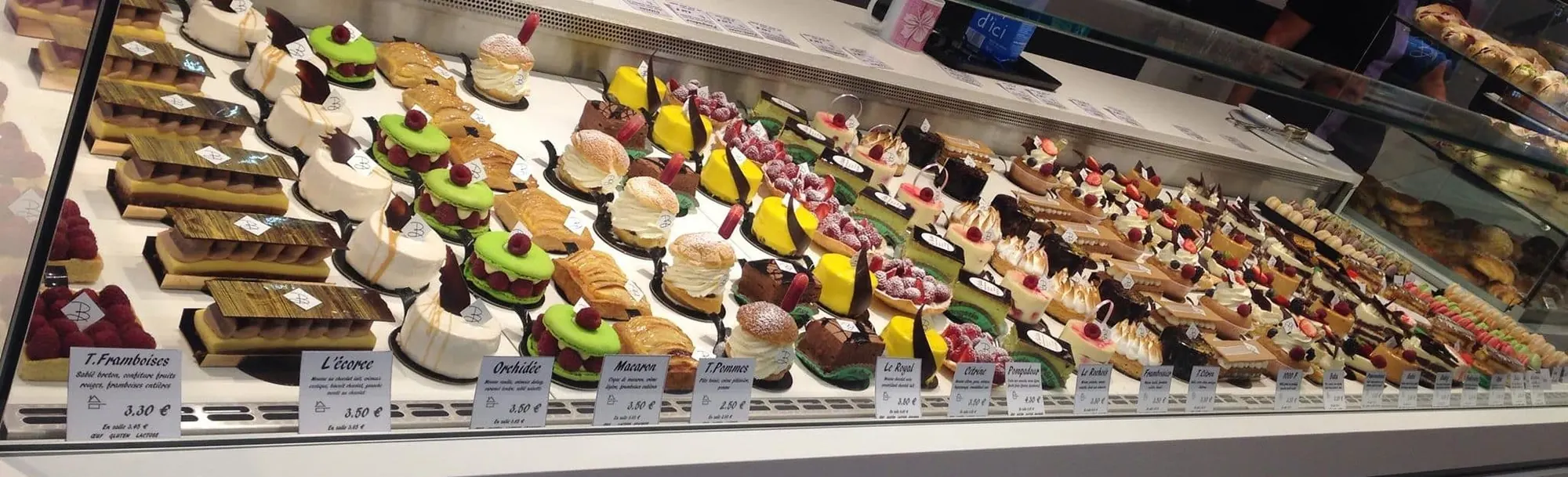 La vitrine des pâtisseries
